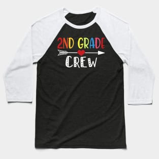 2nd Grade Crew Second Grade Teacher Student Kids Gift Back To School Baseball T-Shirt